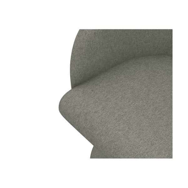 Šedé čalouněné jídelní křeslo Kanoa – Makamii-image-4