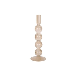 Světle hnědý skleněný svícen PT LIVING Bubbles