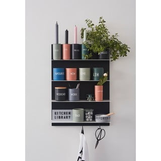 Tmavě šedý porcelánový hrnek 300 ml Work – Design Letters