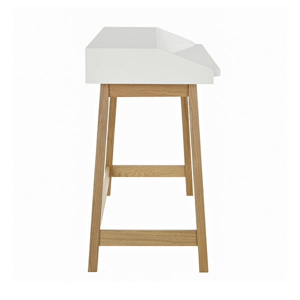 Pracovní stůl s bílou deskou Woodman St. James-image-2