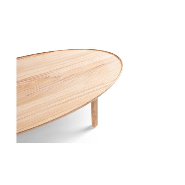 Konferenční stolek z dubového dřeva v přírodní barvě 80x150 cm Mu – Gazzda-image-3