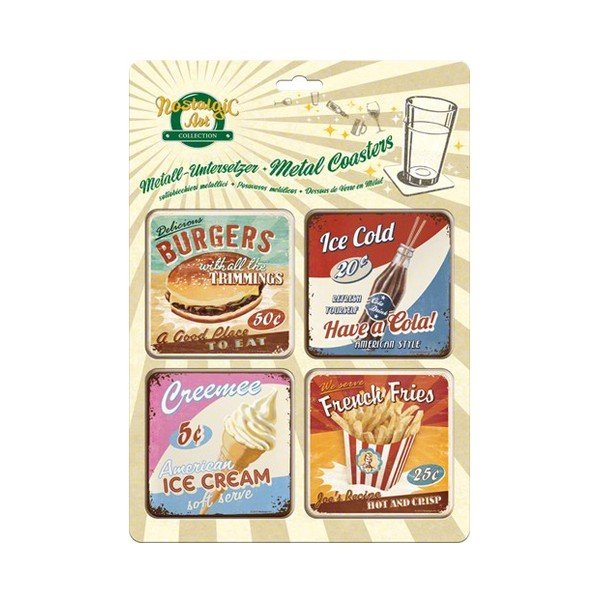 Set podtácků American Dinner a Ice Cold, 8 ks-image-1