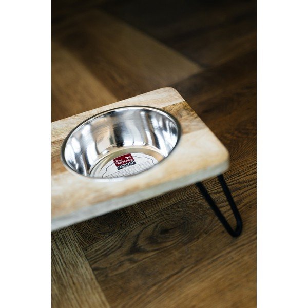 Dřevěný set misek s podstavcem pro psa Dog Fantasy – Plaček Pet Products-image-3