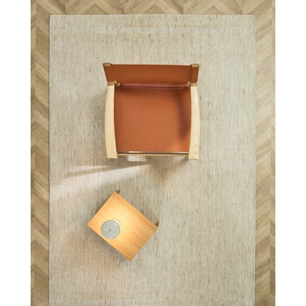 Krémový ručně tkaný vlněný koberec 160x230 cm Dalena – Kave Home-image-1