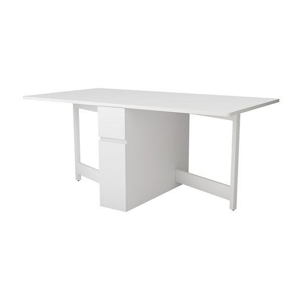 Bílý skládací multifunkční stůl Woodman Kungla-image-2