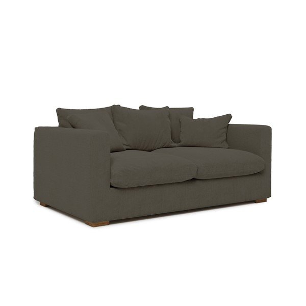 Tmavě šedá manšestrová pohovka 175 cm Comfy – Scandic-image-1