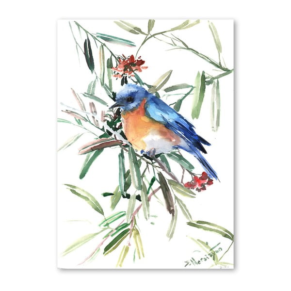 Autorský plakát Blue Bird od Surena Nersisyana, 60 x 42 cm