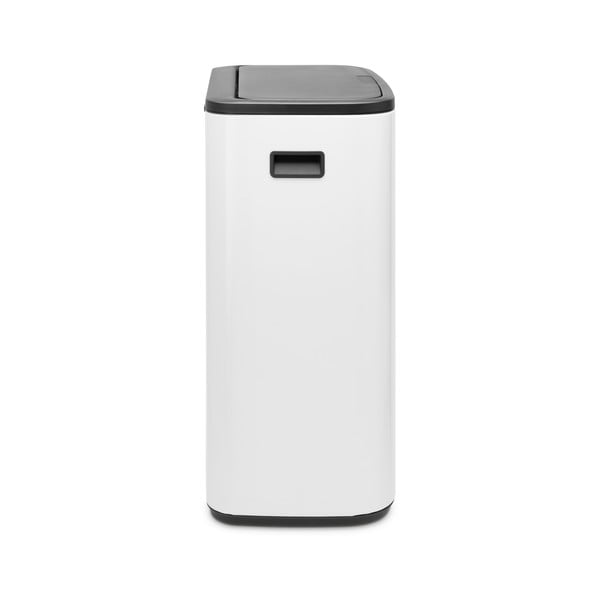 Bílý dotykový ocelový odpadkový koš na tříděný odpad 2x30 l Bo Touch Bin – Brabantia-image-2