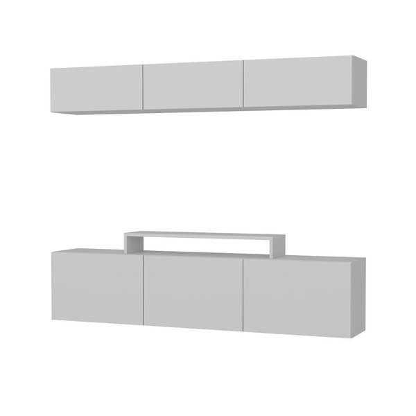 Bílá TV stěna Mobito Design Line-image-2