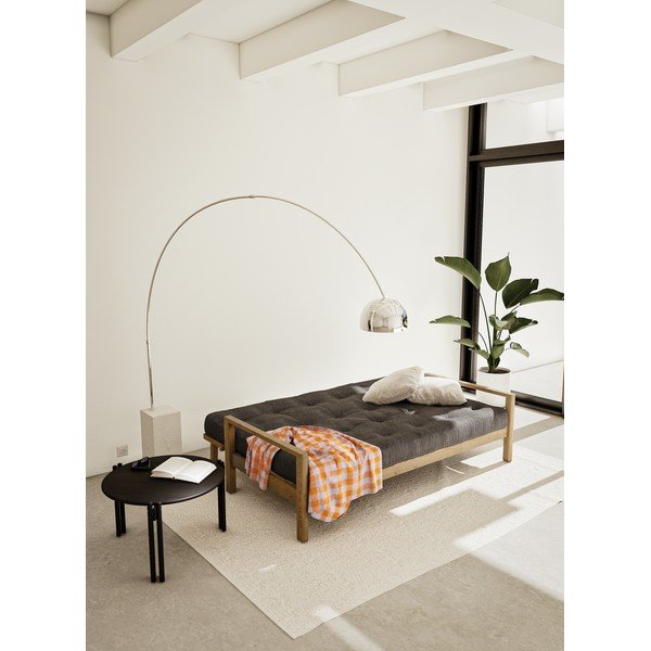 Černý kulatý konferenční stolek z borovicového dřeva ø 60 cm Sticks – Karup Design-image-4