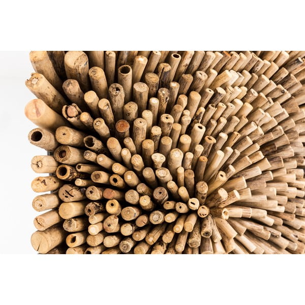 Nástěnná dekorace z teakového dřeva WOOX LIVING Bee, 70 x 70 cm-image-1