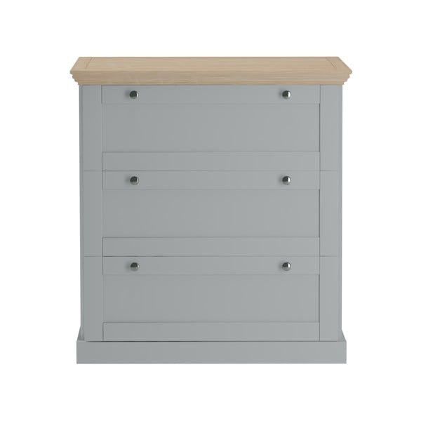 Šedá vysoká komoda 75x80 cm Binz – Støraa