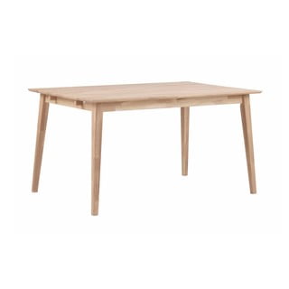 Matně lakovaný dubový jídelní stůl Rowico Mimi, 140 x 90 cm