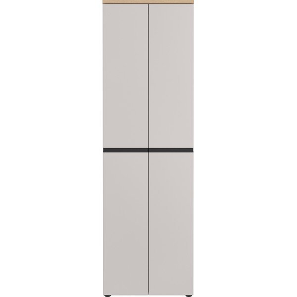 Šedobéžová/ve světle přírodní barvě šatní skříň 59x194x41 cm Cormano – Germania-image-4
