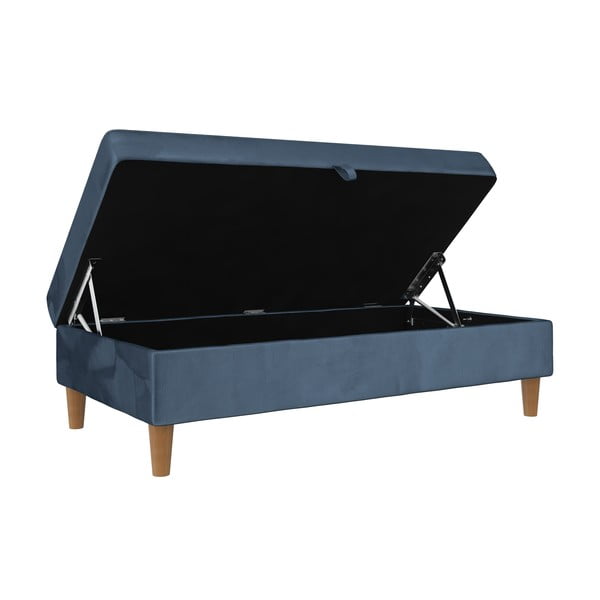 Modrá sametová podnožka Lilly – Støraa-image-4