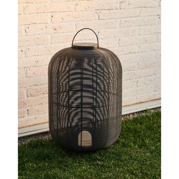 Černá LED stmívatelná stolní lampa (výška 55 cm) Saranella – Kave Home-image-1