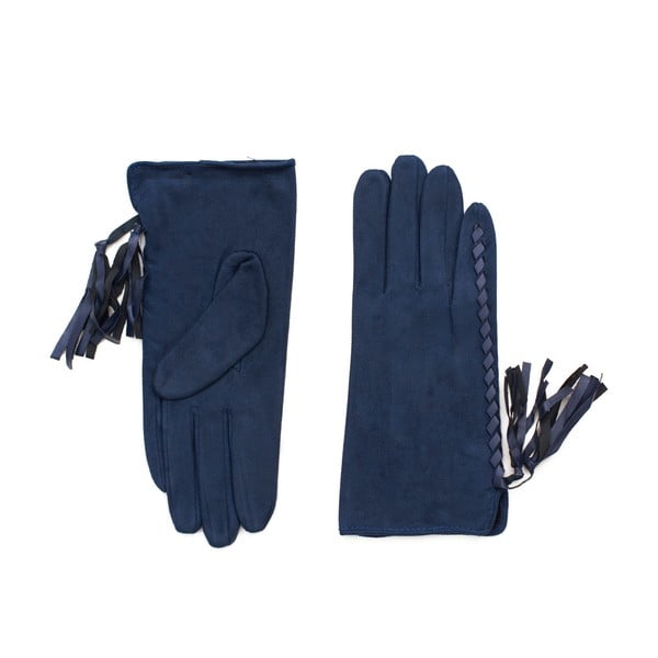 Modré rukavice Tassel