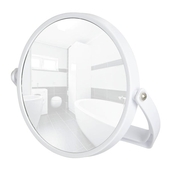 Bílé kosmetické stojací zrcadlo Noale, ø 16,5 cm