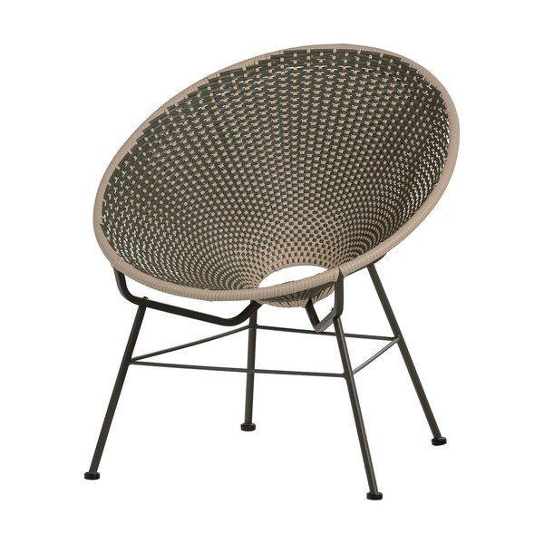 Zelené z umělého ratanu zahradní křeslo Kazoun – WOOOD