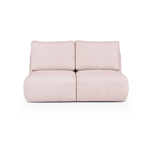 Světle růžová pohovka z textilie bouclé 164 cm Mirel – Rodier