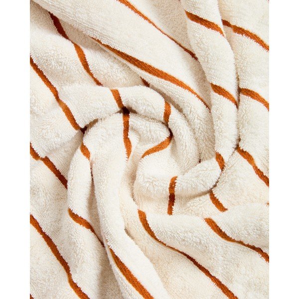 Oranžový/béžový froté bavlněný ručník 50x90 cm Dorane – Kave Home-image-3