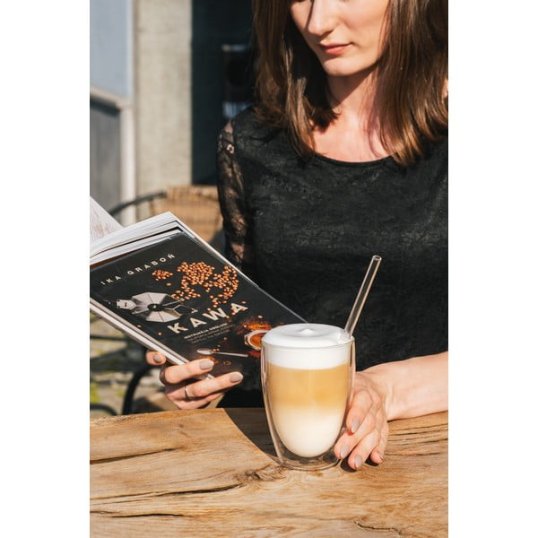 Dvoustěnné/na latte skleněné hrnky v sadě 6 ks 350 ml – Vialli Design-image-4