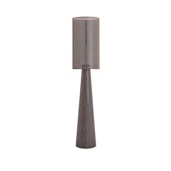 Hnědá stojací lampa s textilním stínidlem (výška 180 cm) Micky – Light & Living