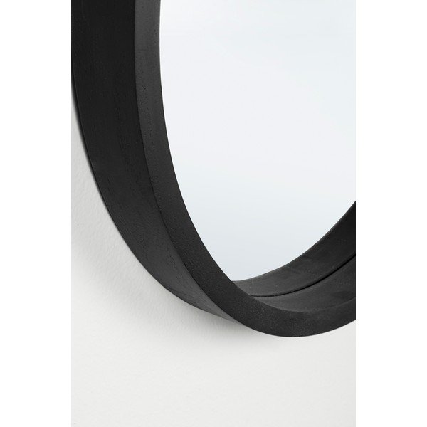 Nástěnné zrcadlo s dřevěným rámem ø 52 cm Tiziano – Bizzotto-image-3