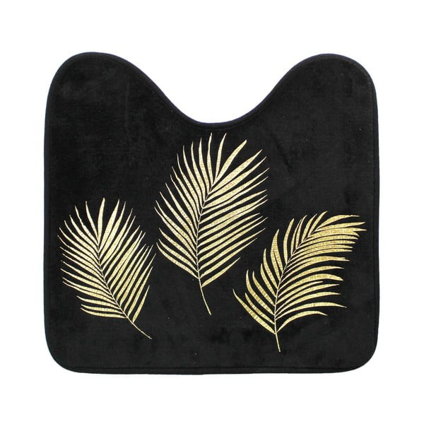 Černá/ve zlaté barvě WC koupelnová předložka 45x45 cm Orbella – douceur d'intérieur