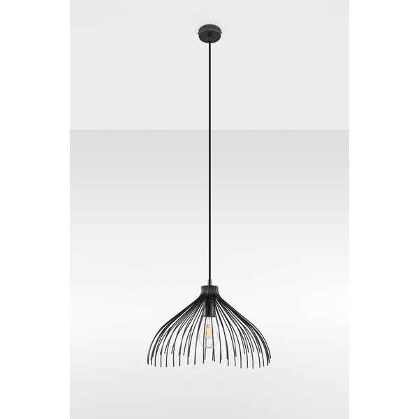 Černé závěsné svítidlo Sollux Umea-image-1