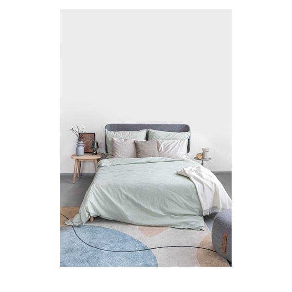 Šalvějově zelené povlečení na dvoulůžko ze stonewashed bavlny Bonami Selection, 200 x 200 cm-image-3