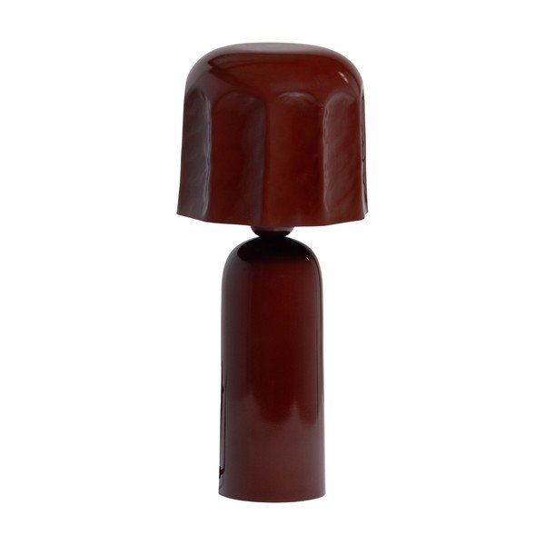 Hnědá kovová stolní lampa (výška 39 cm) Lumira – WOOOD