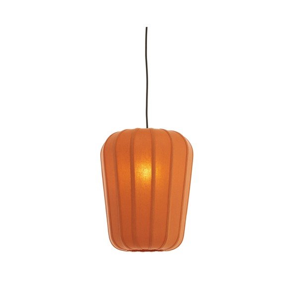 Závěsné svítidlo v terakotové barvě s textilním stínidlem ø 10 cm Bibury – Light & Living-image-1