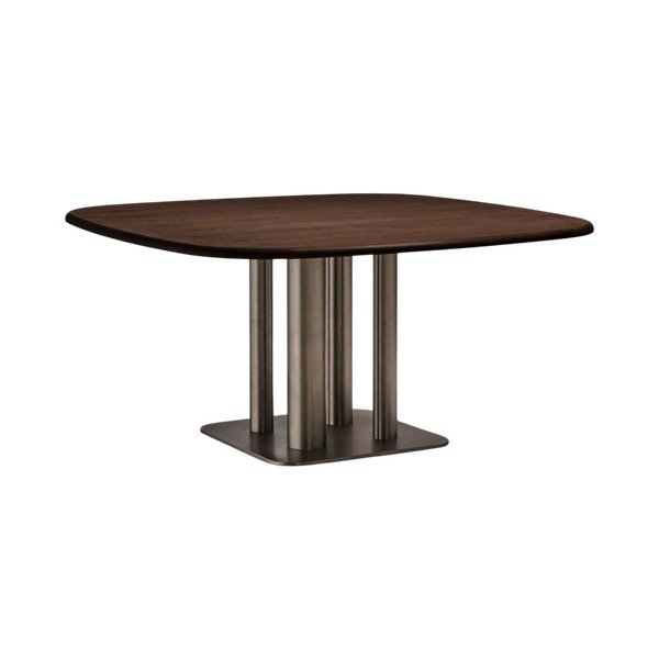 Jídelní stůl v dekoru ořechu 150x150 cm Melvar – Kave Home