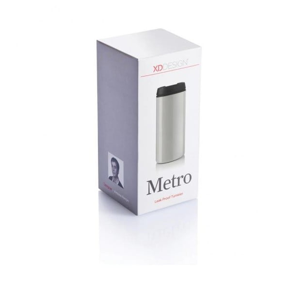 Bílý termohrnek XD Design Metro, 300 ml-image-1