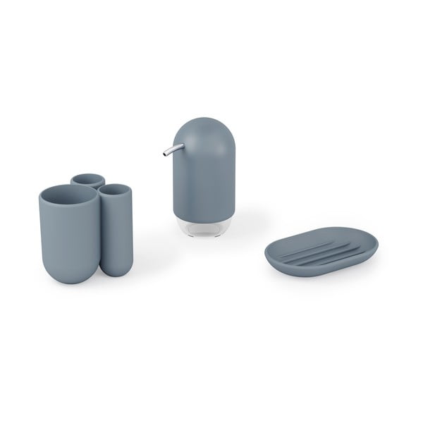 Modrý plastový dávkovač mýdla 230 ml Touch – Umbra-image-4