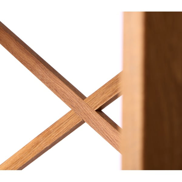 Regál z dubového dřeva v přírodní barvě 70x87 cm X-Shelf – Unique Furniture-image-3