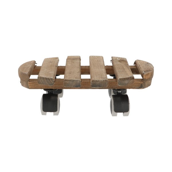 Dřevěný pojízdný podstavec pod květináč ø 29 cm (výška 8 cm) Indoor – Esschert Design-image-2