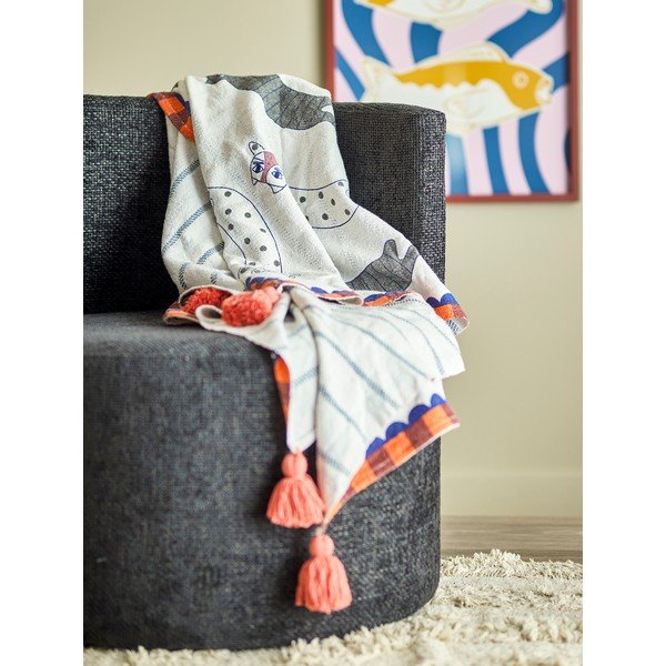 Deka s příměsí bavlny 130x155 cm Missy – Bloomingville-image-1