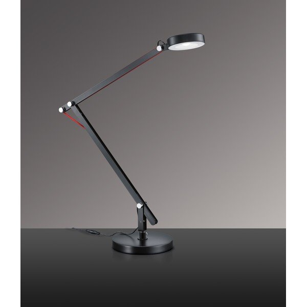 Černá LED stolní lampa s ohybatelnou konstrukcí (výška 90 cm) Amsterdam – Trio-image-1