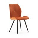 Oranžové manšestrové jídelní židle v sadě 2 ks Adaya – Marckeric