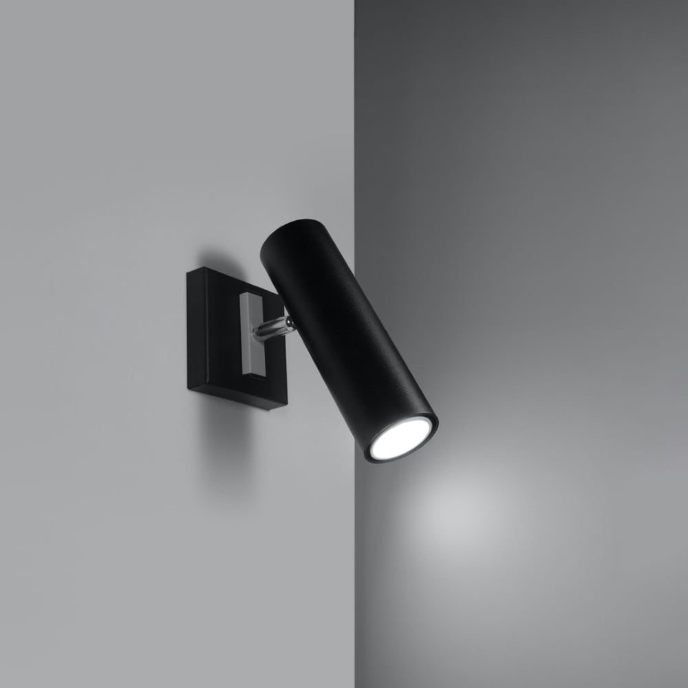 Černé nástěnné svítidlo Mira – Nice Lamps