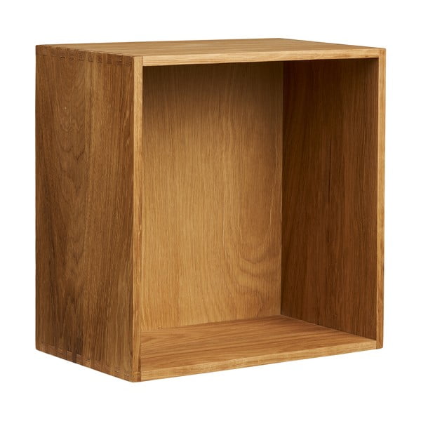 Patrová police z dubového dřeva v přírodní barvě 18 cm Townsville – House Nordic-image-2