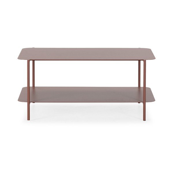 Kovový konferenční stolek v terakotové barvě 58x90 cm Beatrix – MOME-image-3