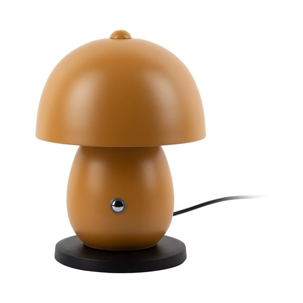 Okrově žlutá LED stolní lampa s kovovým stínidlem (výška 18 cm) Mono LED – Leitmotiv