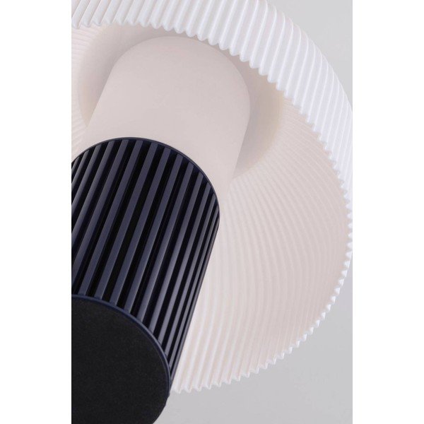 Bílá/modrá plastová stolní lampa (výška 29 cm) Maya – Jotex-image-3