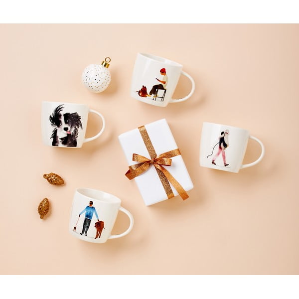 Bílý porcelánový hrnek 400 ml Cafe Waiting – Maxwell & Williams-image-1