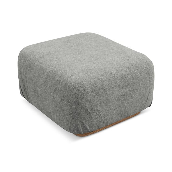 Šedá modulární podnožka z textilie bouclé Ailani – Makamii-image-2