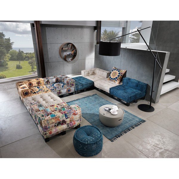 Bílobéžový modul pohovky (variabilní roh) Yara – Tomasucci-image-1