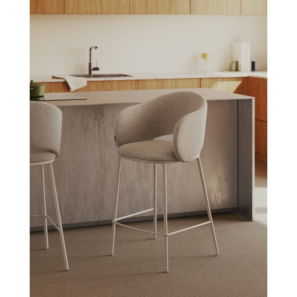 Barová židle slonovinová (výška sedáku 65 cm) Maina – Kave Home-image-1